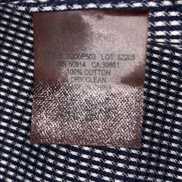 Elie Tahari Men's shirt, size L, navy and white - Picture 5 of 7